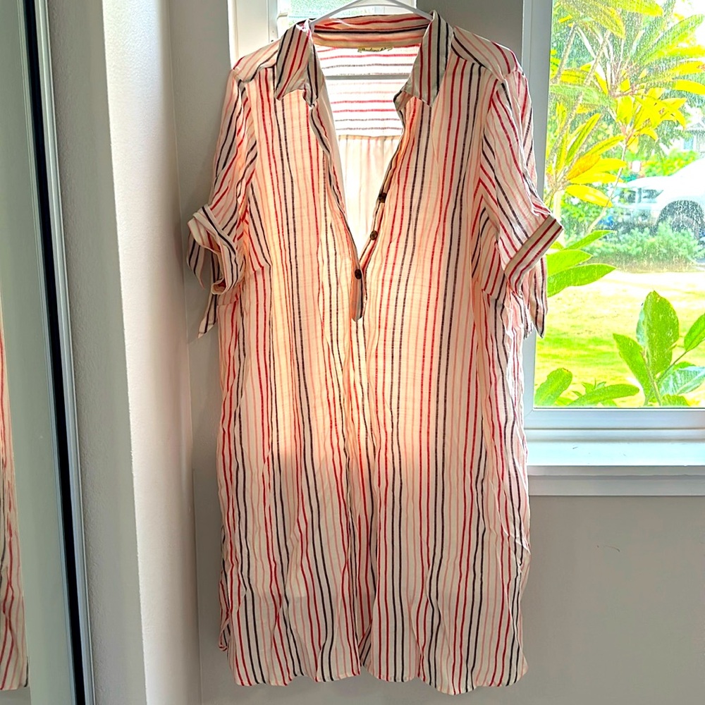 EUC flowy striped dress from indigo Rose